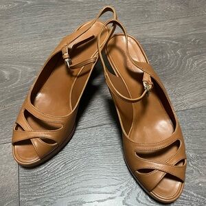 New Sigerson Morrison Tan Leather Heels